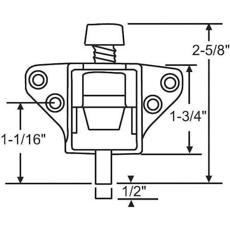 Strybuc Secondary Patio Lock 16-209-1